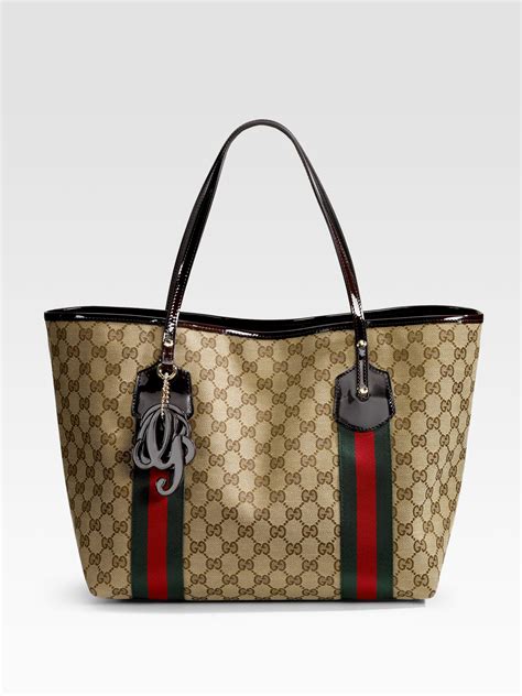 gucci tote beige|Gucci shopping tote.